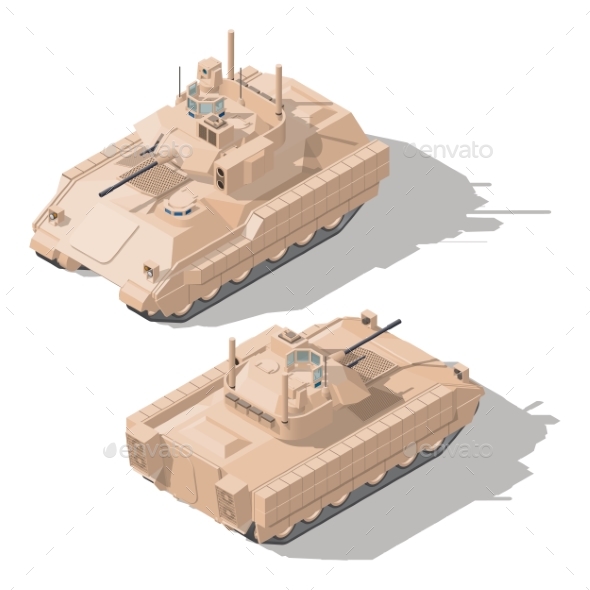 Infantry Combat Vehicle with Dynamic Protection - Miscellaneous Vectors