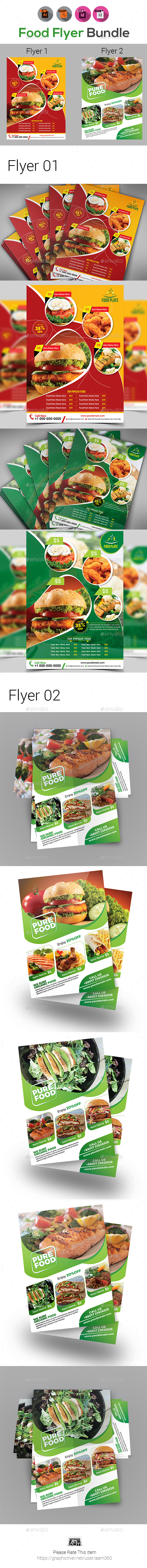 Food Flyers Bundle Templates