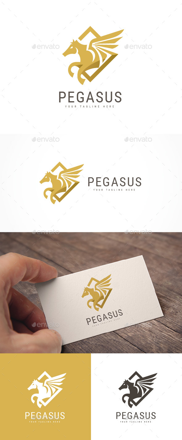 Pegasus Logo - Animals Logo Templates