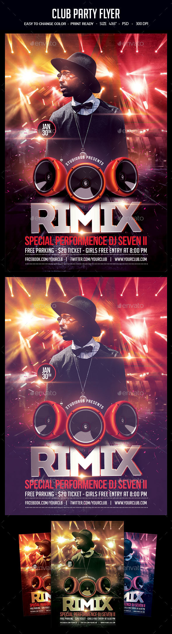 Club Party Flyer - Clubs & Parties Events