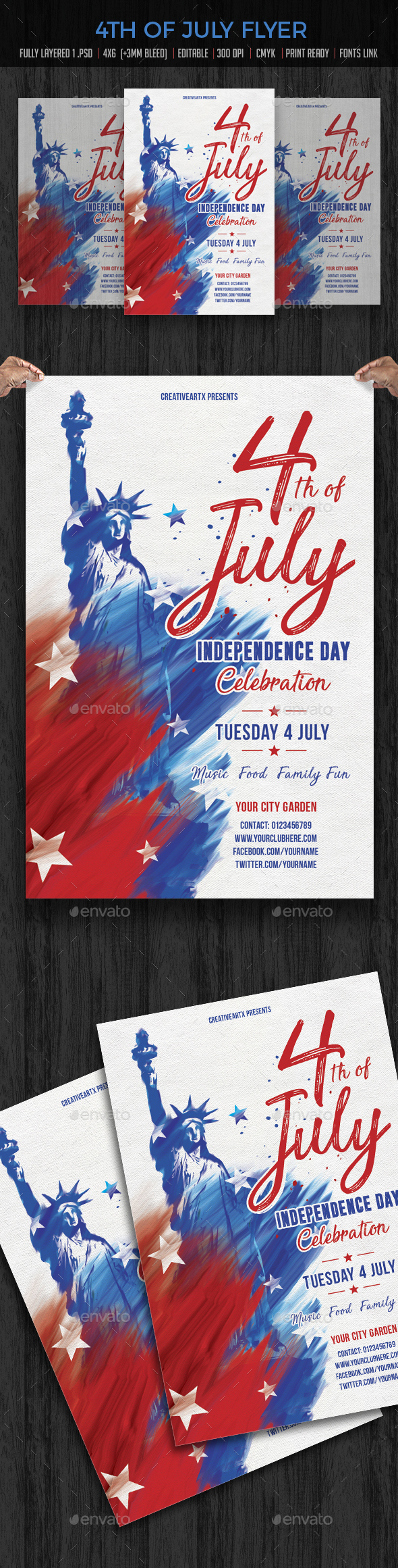 4th of July Flyer - Events Flyers