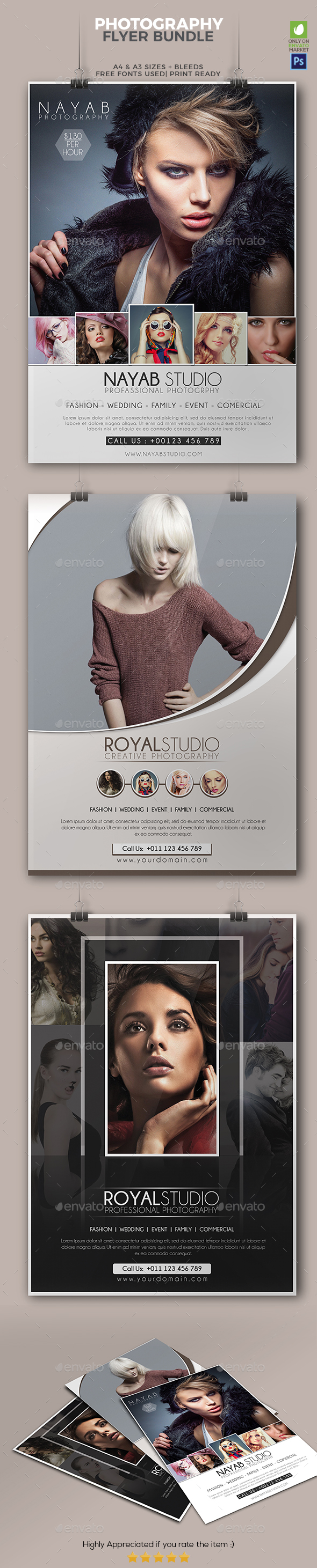 Photography Flyer Bundle 01 - Corporate Flyers