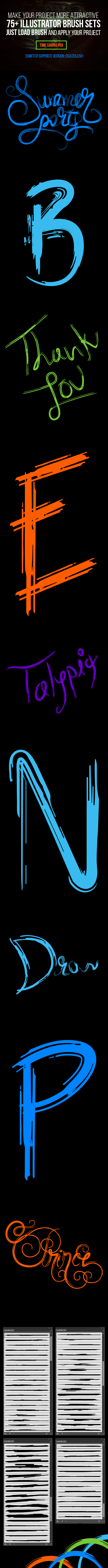 75+ illustrator Brushes - Brushes Illustrator