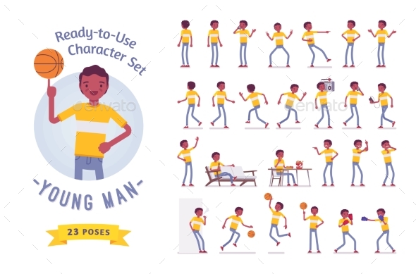 Ready-to-Use Man Set - People Characters
