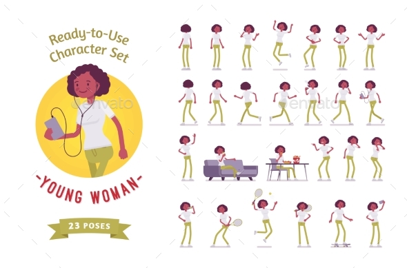 Ready-to-Use Woman Set - People Characters