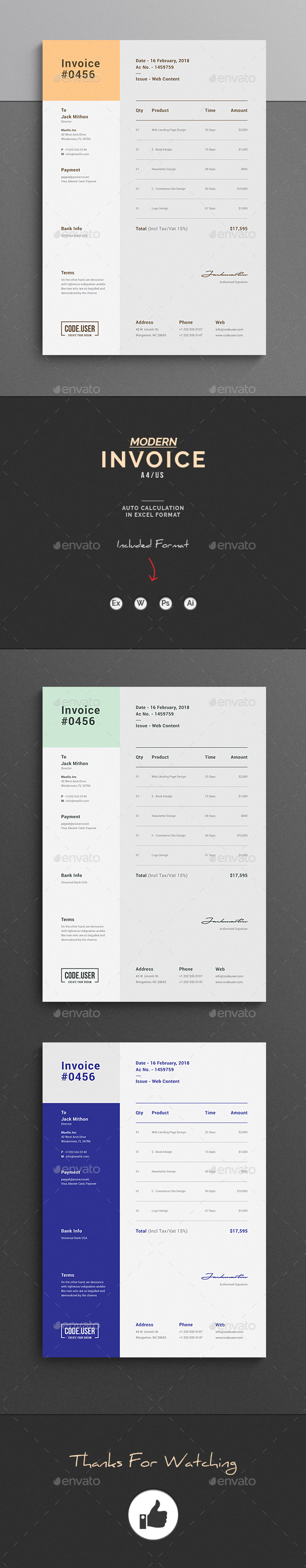 Invoice - Proposals & Invoices Stationery