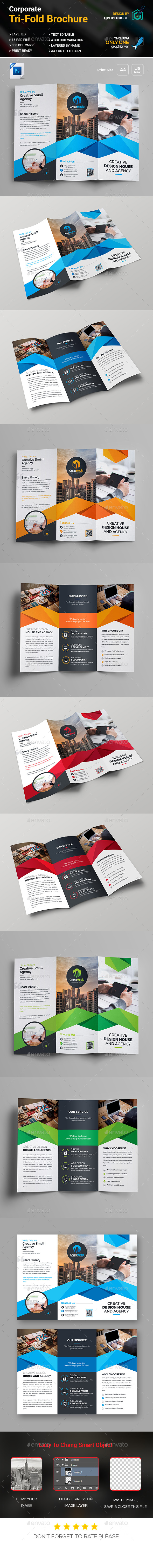 Tri-Fold Brochure - Brochures Print Templates