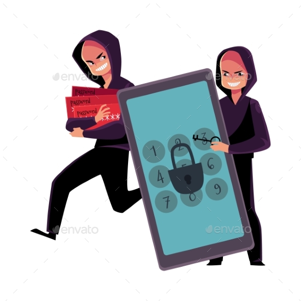 Hacker Cracking Smartphone Breaking Pin Code - Computers Technology