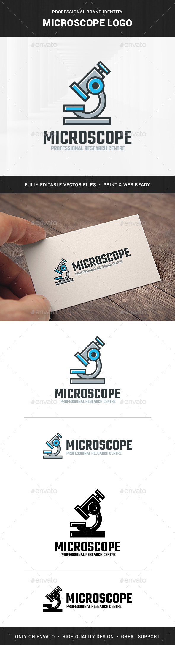 Microscope Logo Template - Objects Logo Templates
