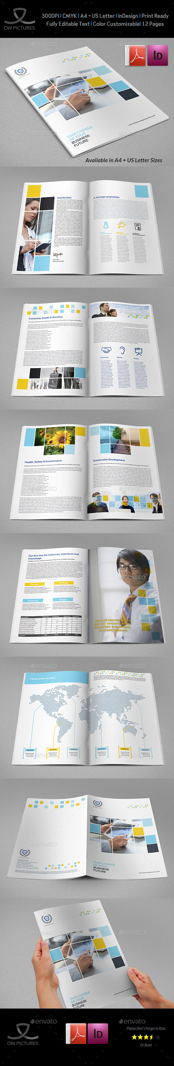 Company Brochure Template Vol.30 - 12 Pages - Corporate Brochures