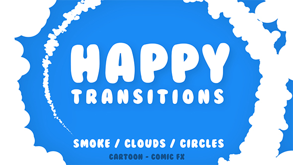 Happy Kids Transitions Pack - Clouds | Smoke | Circles