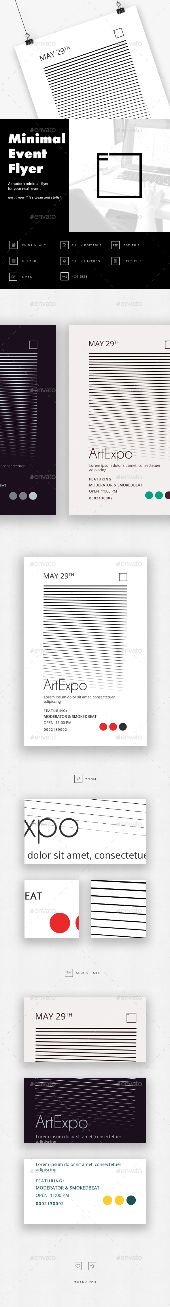 ArtExpo minimal event flyer - Events Flyers