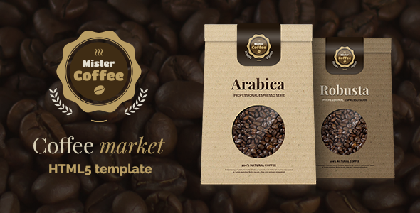 Exceptional Mister Coffee - Caffeine Market Online Store HTML5 Template