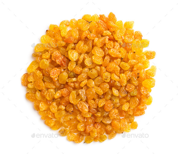 Sweet yellow raisins. - Stock Photo - Images