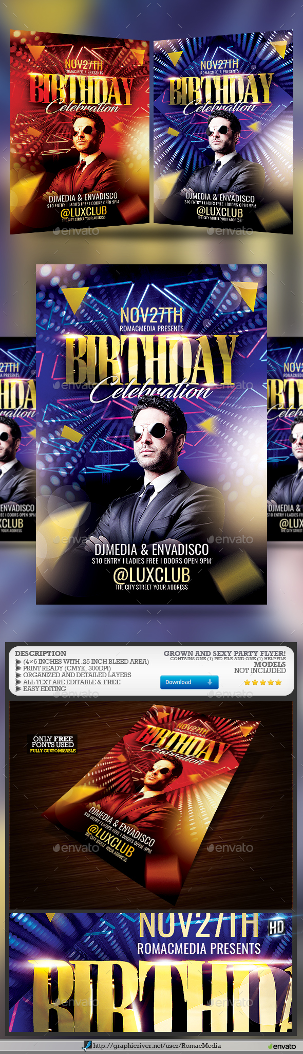 Birthday Party Flyer - Clubs & Parties Events
