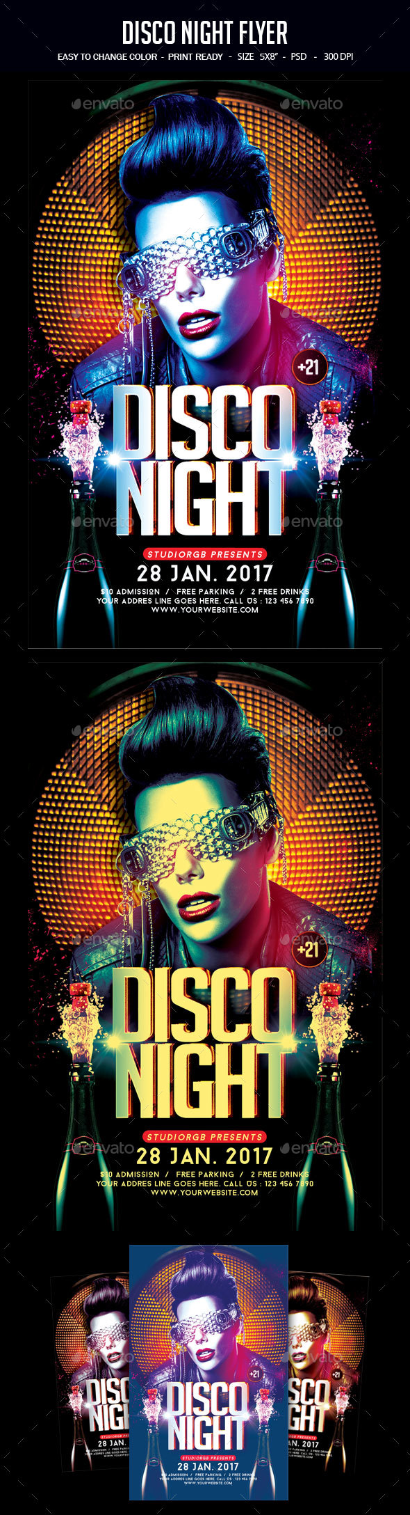 Disco Night Flyer - Clubs & Parties Events
