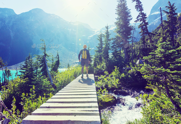Hike in Canada - Stock Photo - Images