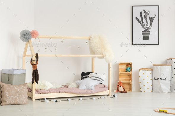 Cozy baby room in nordic design