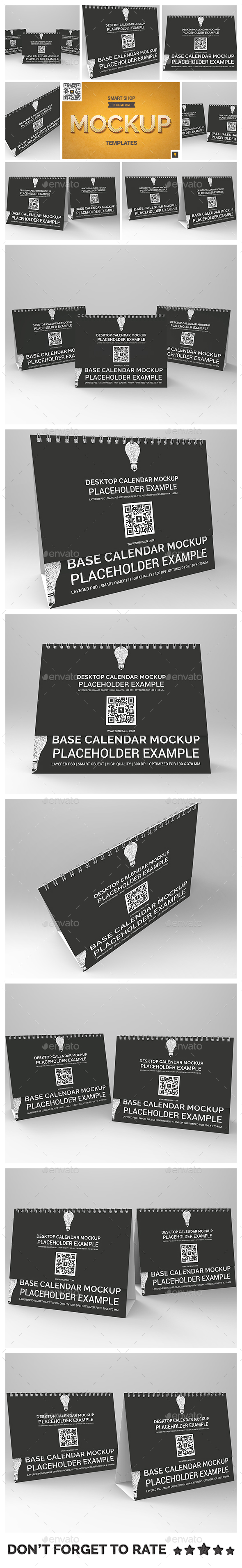 Desktop Calendar Mockup