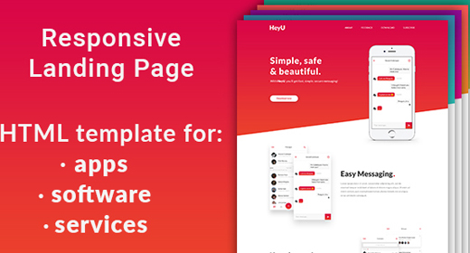 Single Page HTML Templates