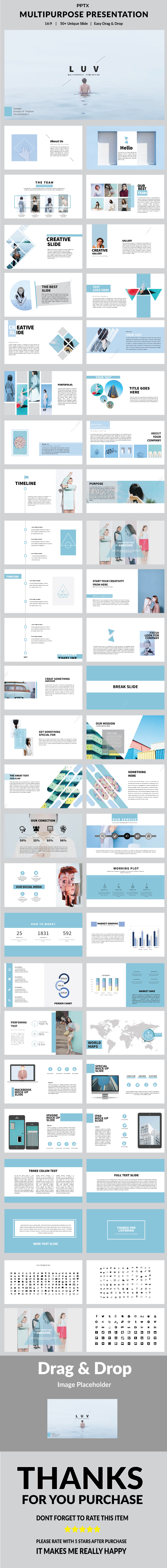 Luv - Multipurpose PowerPoint Template - PowerPoint Templates Presentation Templates