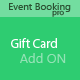 Event Booking Pro Gift Card Addon