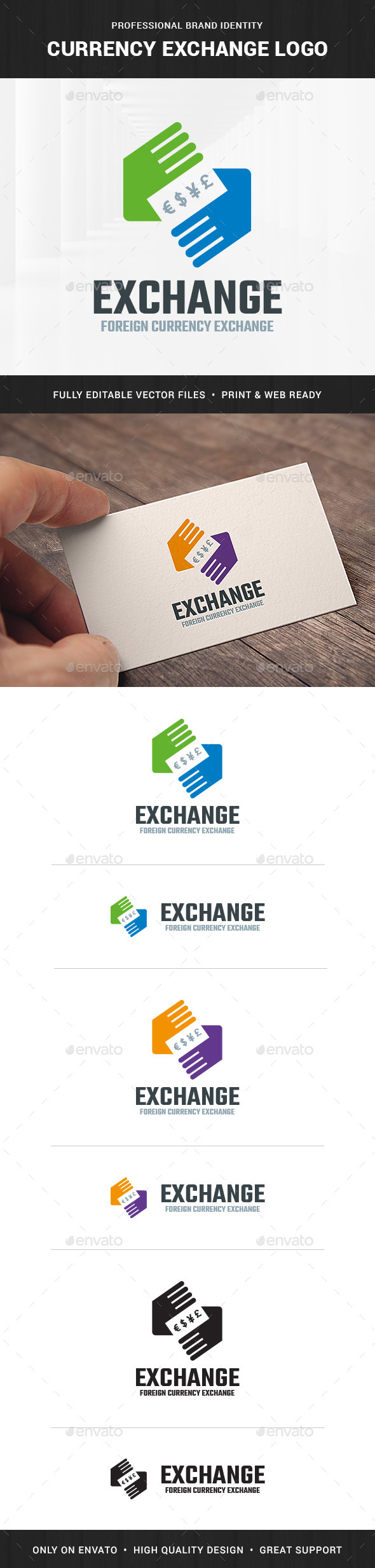 Currency Exchange Logo Template - Symbols Logo Templates