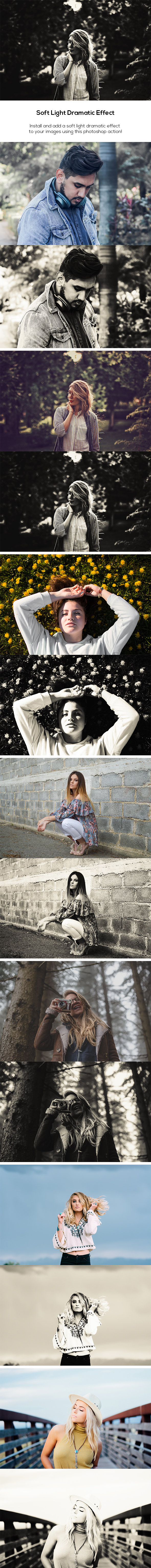 Soft Light Dramatic Effect - Photo Effects Actions