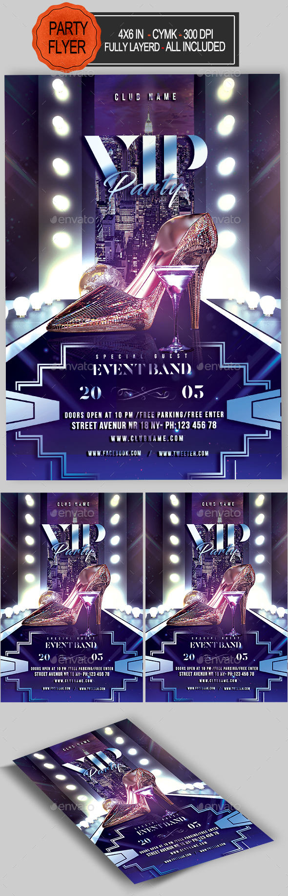 VIP Party Flyer - Clubs & Parties Events