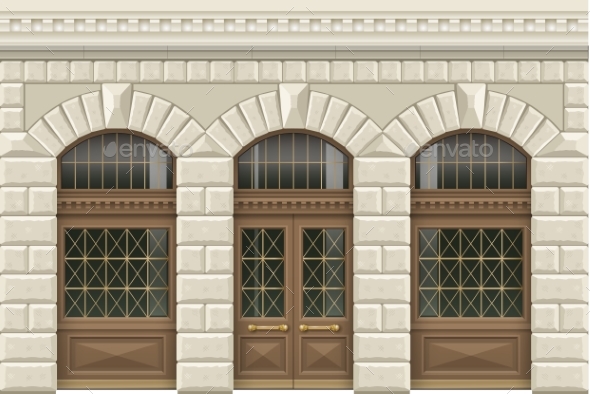 Stone Facade of the Establishment - Buildings Objects