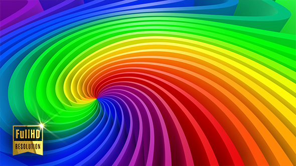 3D Colorful Swirl Background