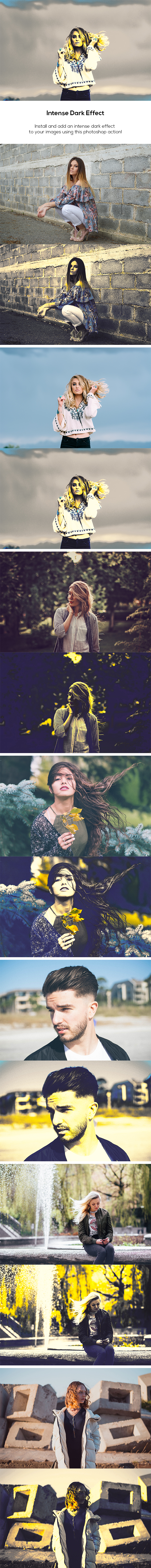 Intense Dark Effect - Photo Effects Actions