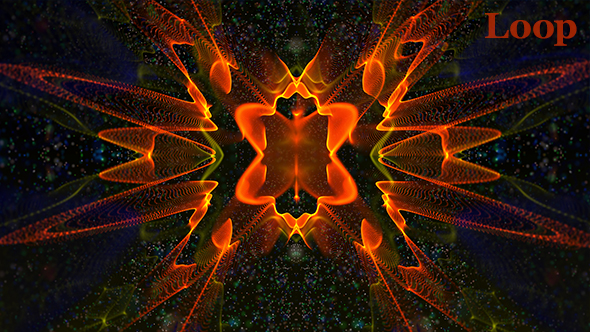 Red Particles Background alt