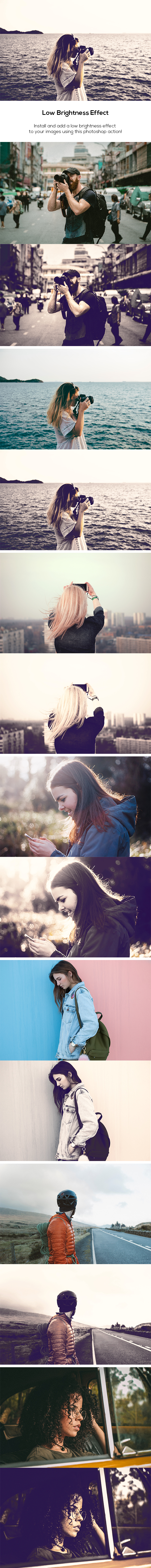 Low Brightness Effect - Photo Effects Actions
