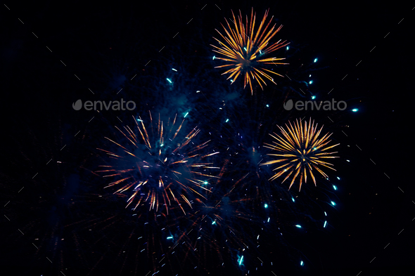 Easter celebration fireworks, Corfu - Greece Stock Photo by sianstock