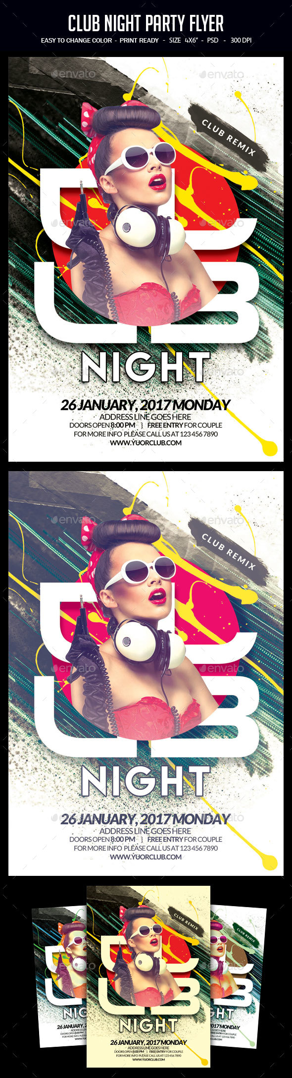 Club Night Party Flyer - Clubs & Parties Events