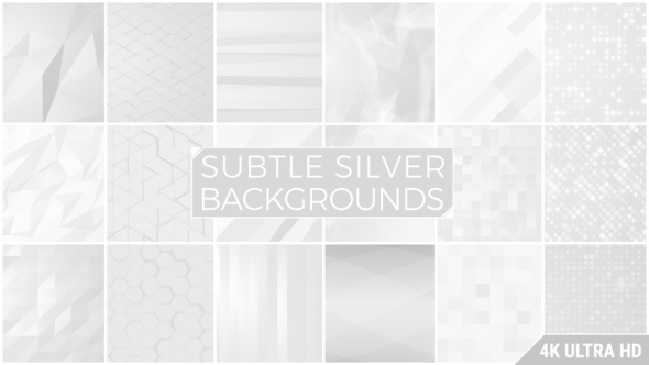 Subtle Silver Background Pack 4K