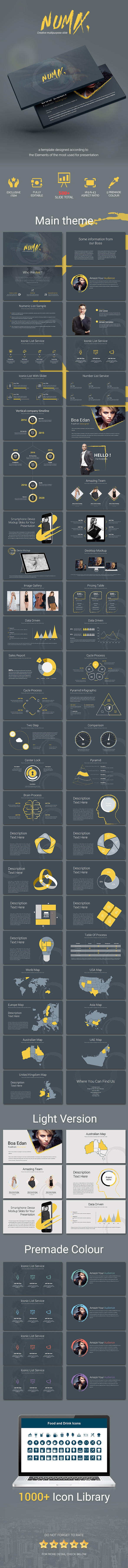 Numix Keynote Template - Creative Keynote Templates