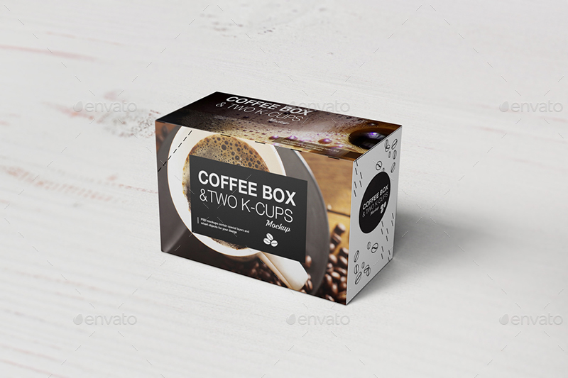 Craft Box w/ Two K-Cups Mockup - Free Download Images High Quality PNG, JPG