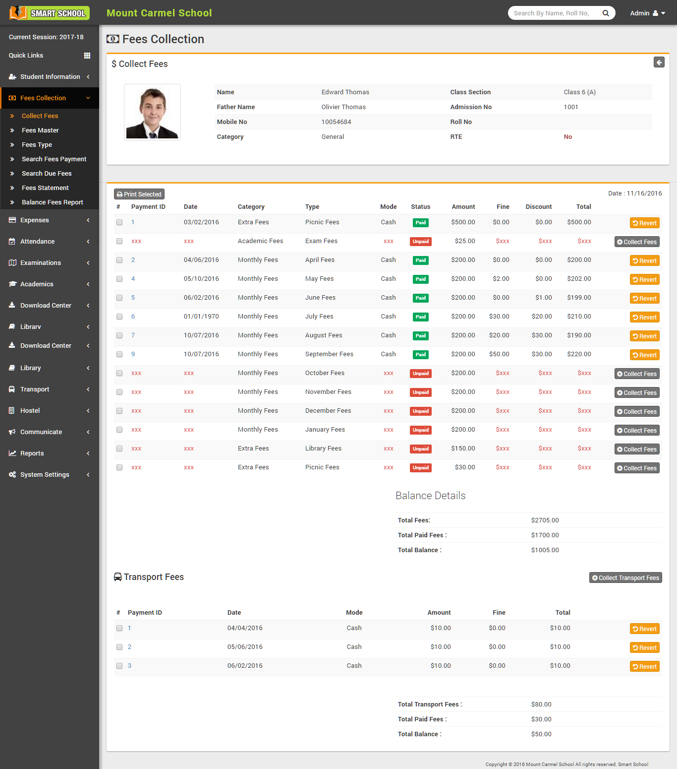 Smart School : School Management System by QDOCS | CodeCanyon