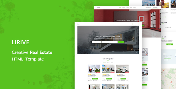 Lirive - Real Estate HTML Template - Marketing Corporate
