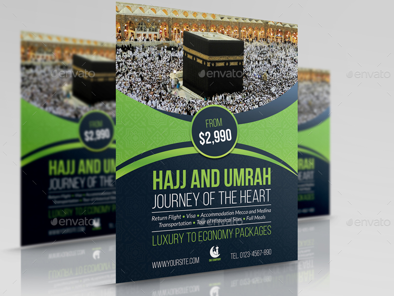Hajj and Umrah Flyer Template by OWPictures  GraphicRiver