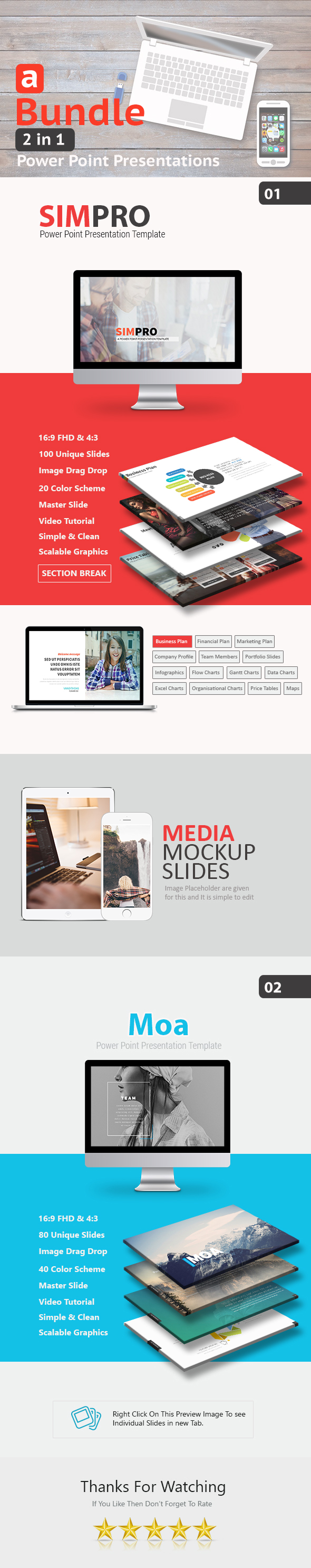 A Bundle 2 in 1 Power Point Presentation - Business PowerPoint Templates