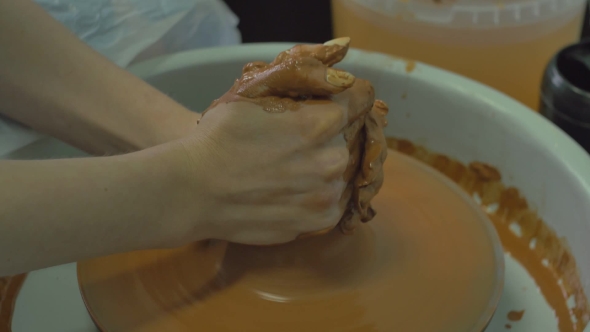 Clay Treatment with Hands