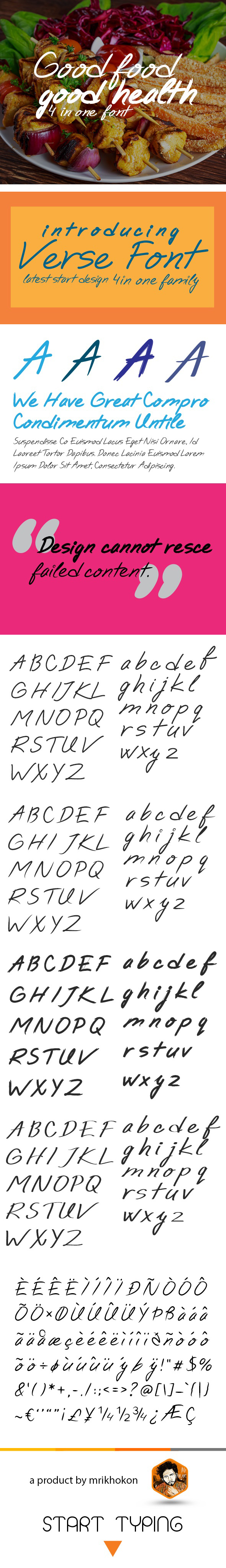 Verse Font - Handwriting Fonts