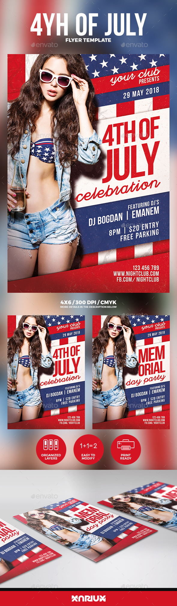 4th of July Flyer - Events Flyers