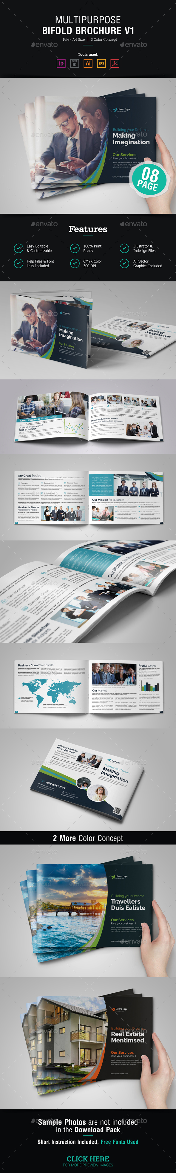 Multipurpose Bifold Brochure v1 - Corporate Brochures