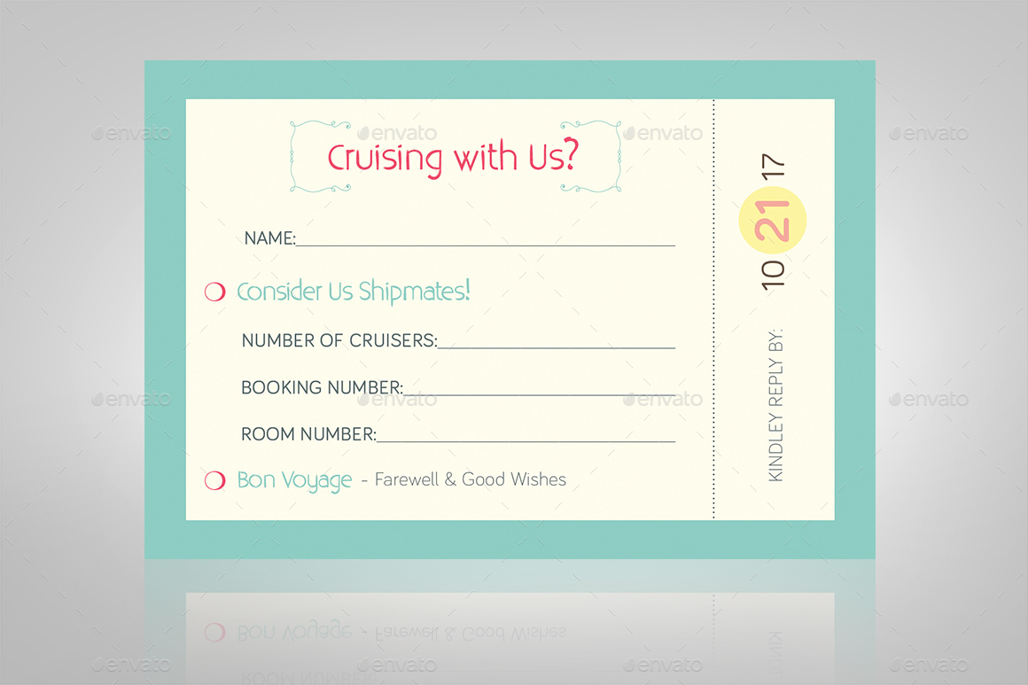 Hawaiian Wedding Boarding Pass Invitation Template by ...