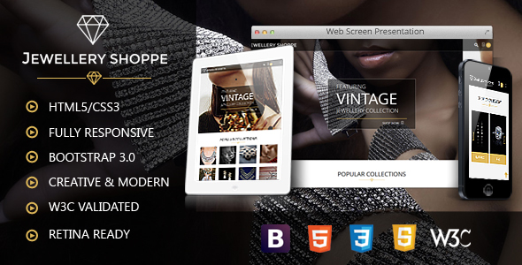 Jewellery | eCommerce HTML Template - Shopping Retail