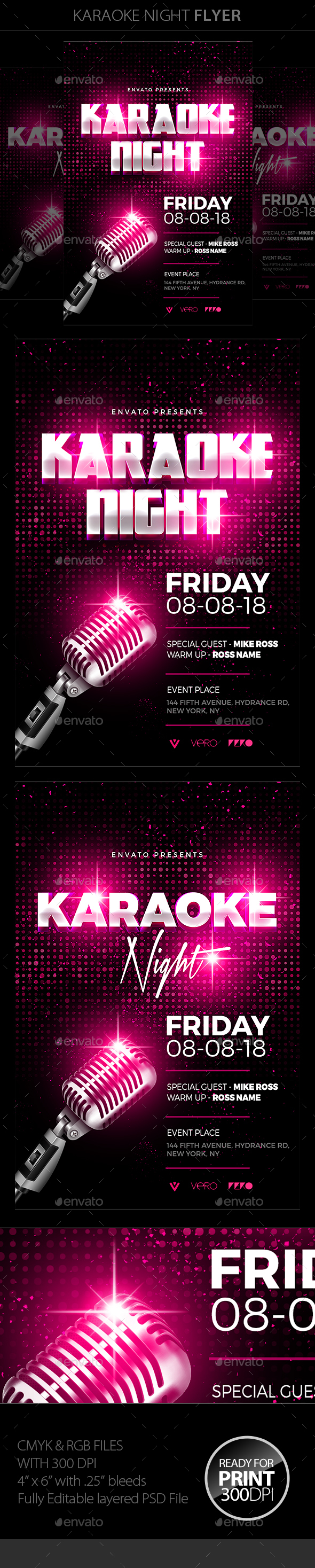 Karaoke Night Flyer - Events Flyers